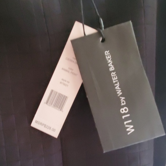 Black and grey animal print Shift Dress - Picture 3 of 4